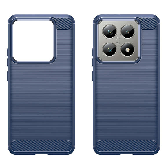 EIDERWOOD Xiaomi 14t/14T Pro Cover Carbon Fiber Texture - Blå