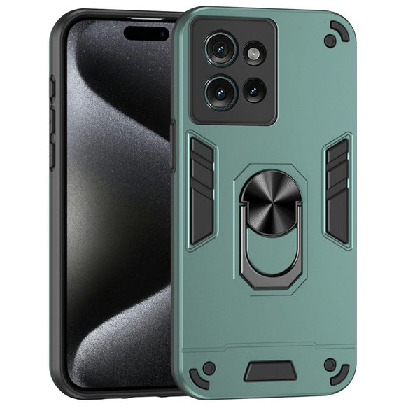 EIDERWOOD Motorola Edge 50 Håndværker Cover m. Kickstand - Grøn
