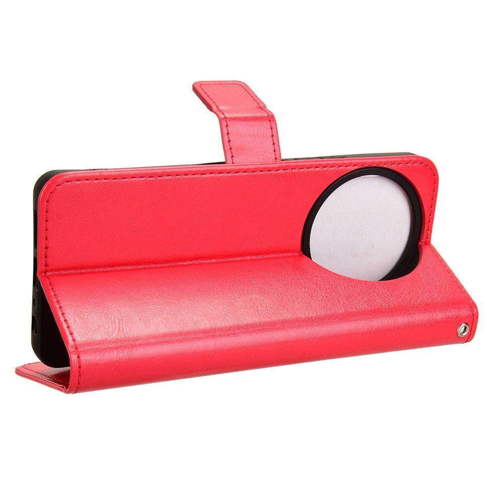 EIDERWOOD TCL 50 Pro Nxtpaper (5G) Blankt Læder Cover m. Pung & Strop - Rød