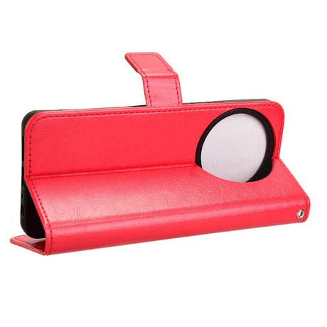 EIDERWOOD TCL 50 Pro Nxtpaper (5G) Blankt Læder Cover m. Pung & Strop - Rød