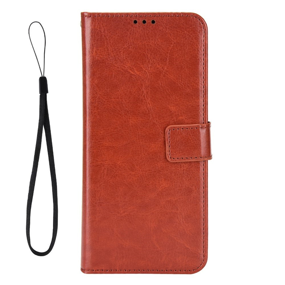 EIDERWOOD TCL 50 Pro Nxtpaper (5G) Blankt Læder Cover m. Pung & Strop - Brun