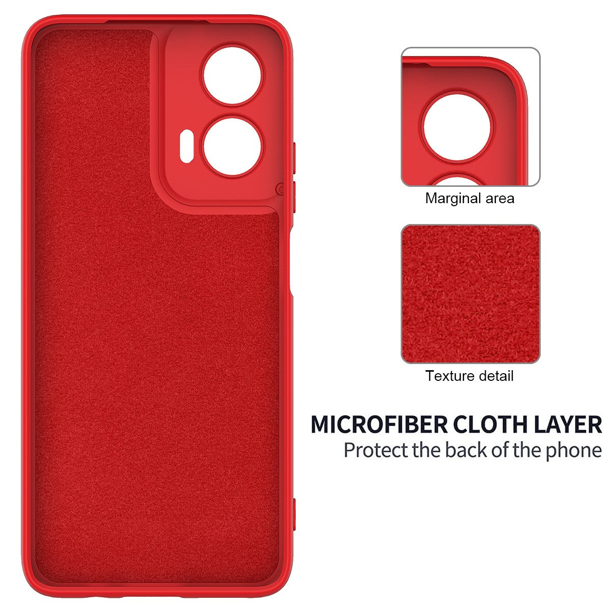 EIDERWOOD Motorola G35 5G Silikone cover m. Strop - Rød