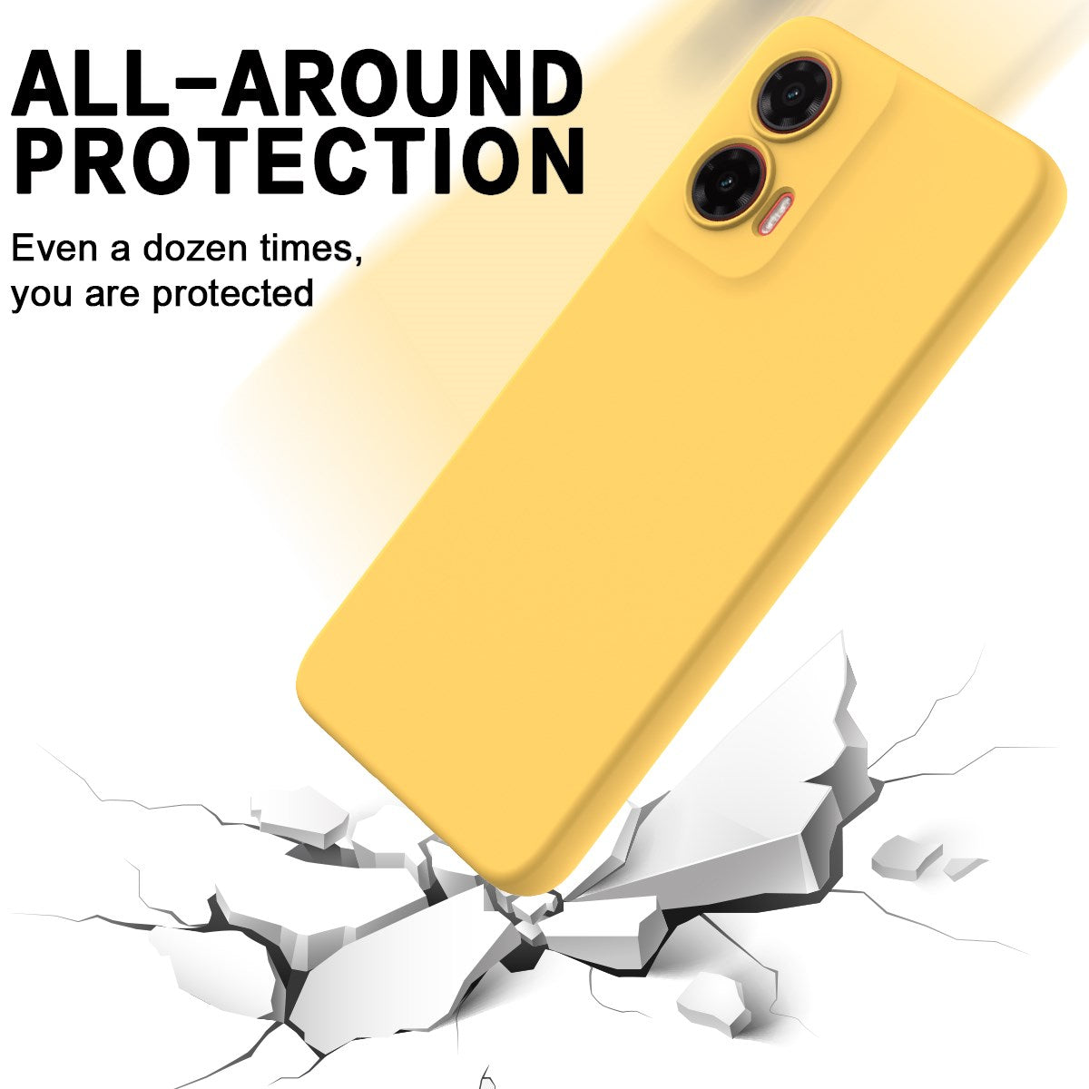 EIDERWOOD Motorola Moto G35 5G Silikone Cover m. Strop - Gul