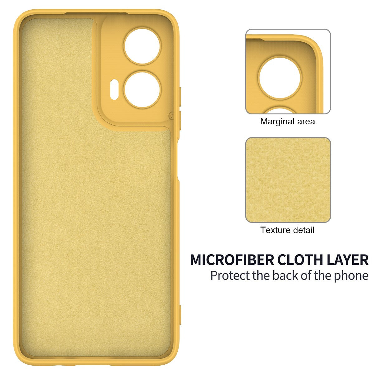 EIDERWOOD Motorola Moto G35 5G Silikone Cover m. Strop - Gul