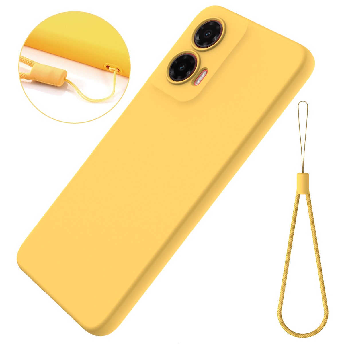 EIDERWOOD Motorola Moto G35 5G Silikone Cover m. Strop - Gul