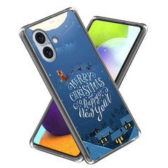 iPhone 16 Julecover i Fleksibelt Plast - Merry Christmas & Happy New Year