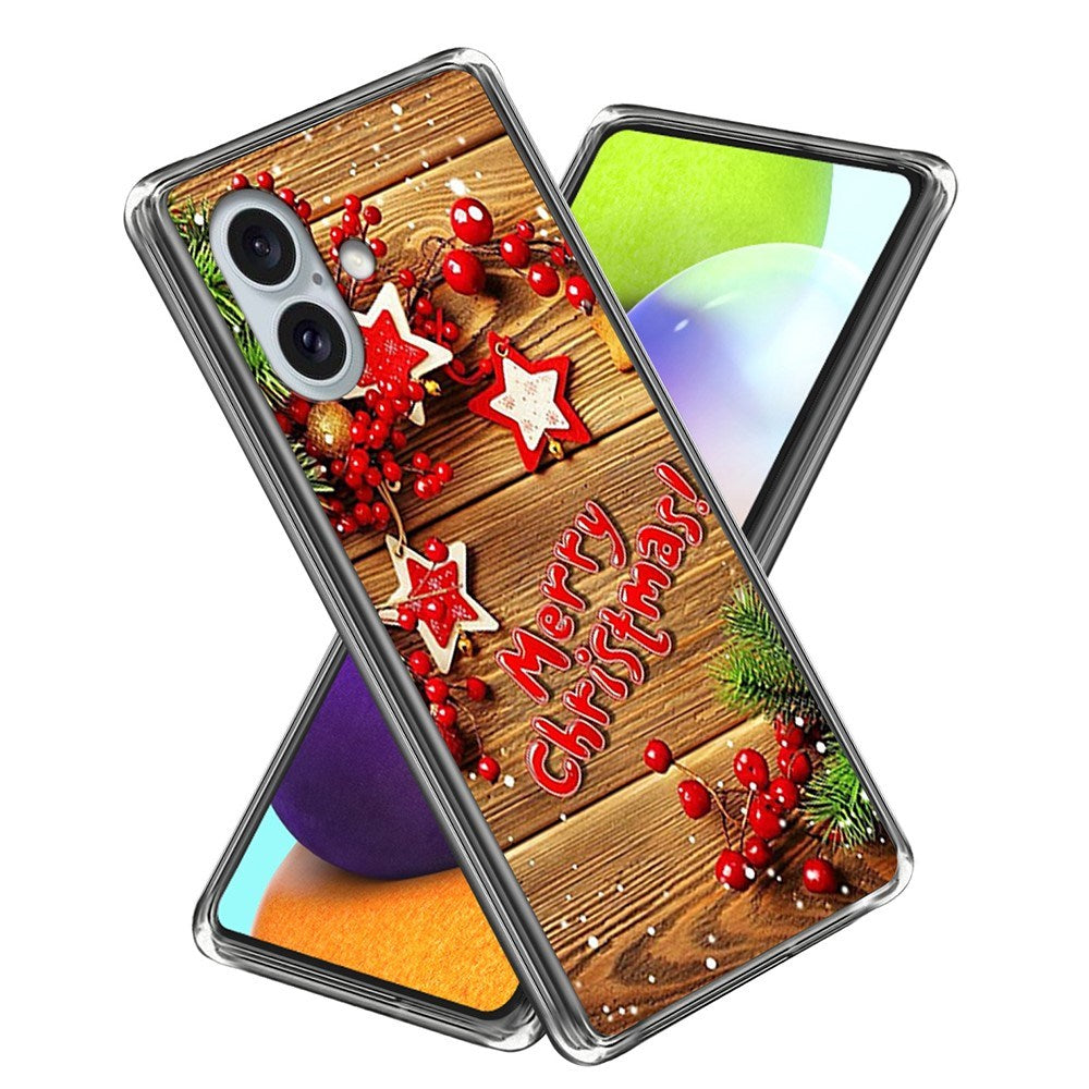 iPhone 16 Julecover i Fleksibelt Plast - Merry Christmas 2