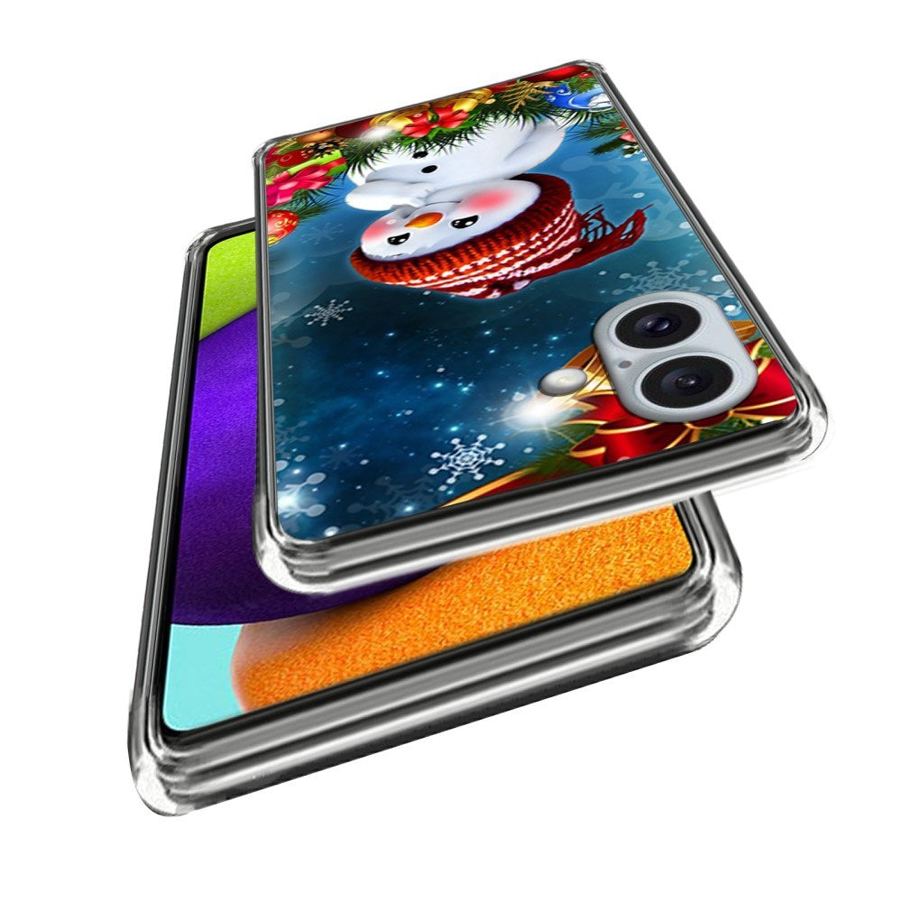 iPhone 16 Julecover i Fleksibelt Plast - Lille Snemand