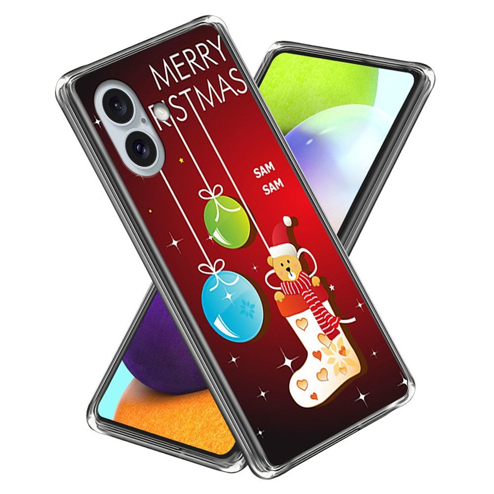 iPhone 16 Julecover i Fleksibelt Plast - Julesok