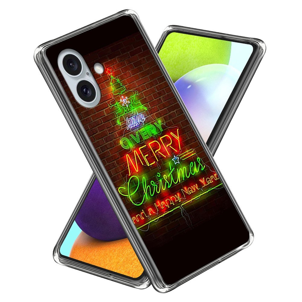 iPhone 16 Julecover i Fleksibelt Plast - Merry Christmas