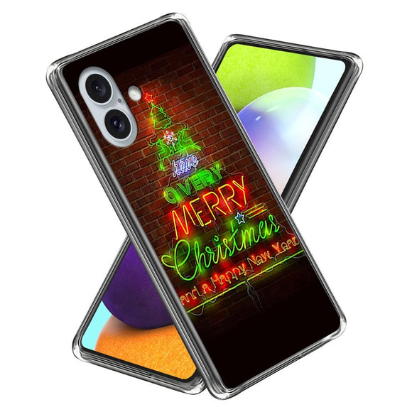 iPhone 16 Julecover i Fleksibelt Plast - Merry Christmas