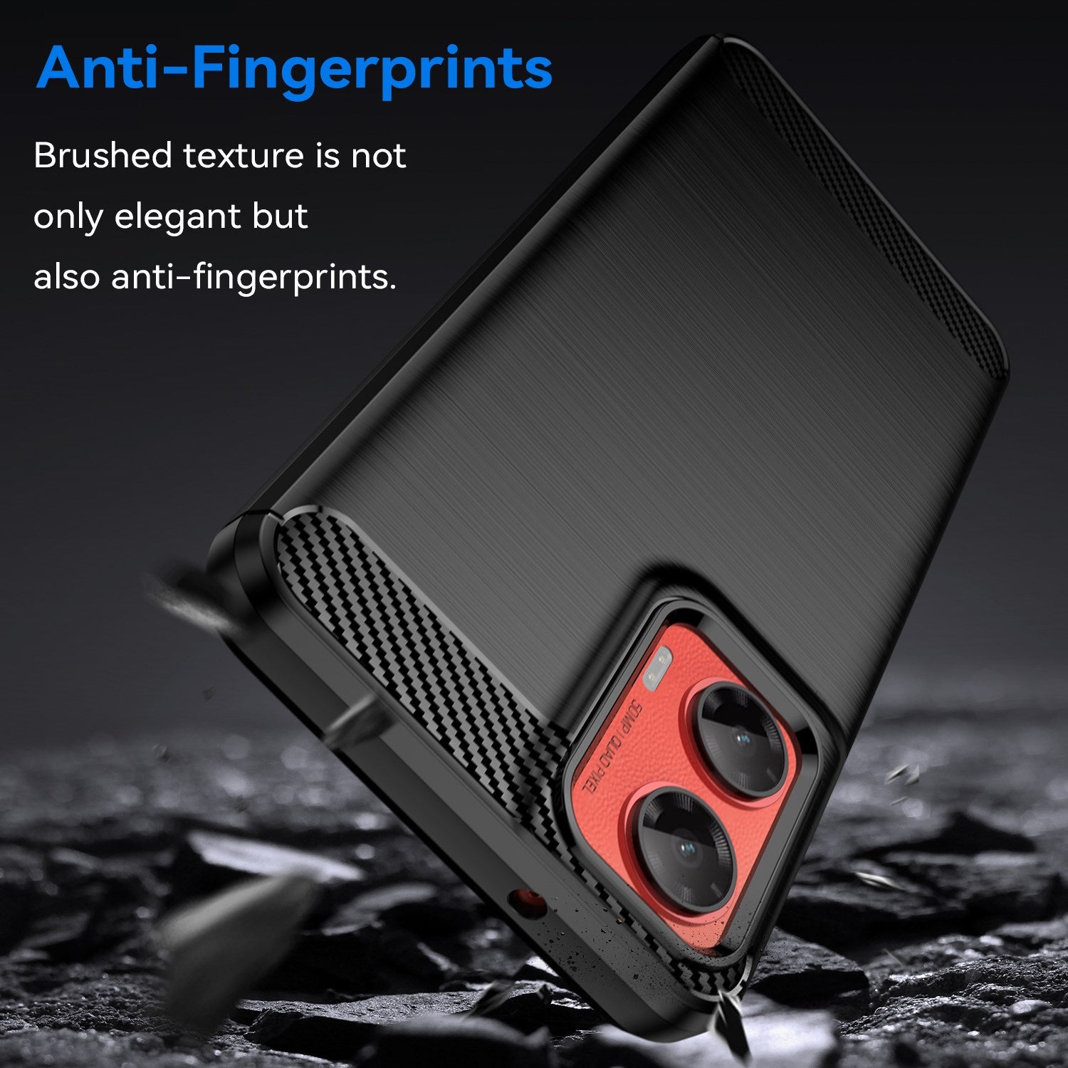 EIDERWOOD Motorola Moto G35 5G Cover Carbon Fiber Texture - Sort