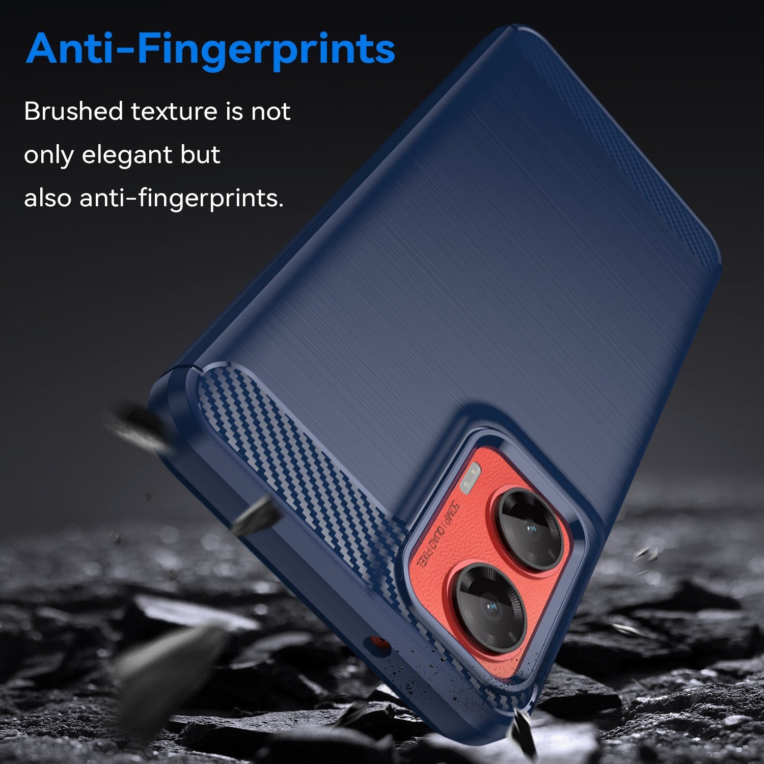 EIDERWOOD Motorola Moto G35 5G Cover Carbon Fiber Texture - Blå
