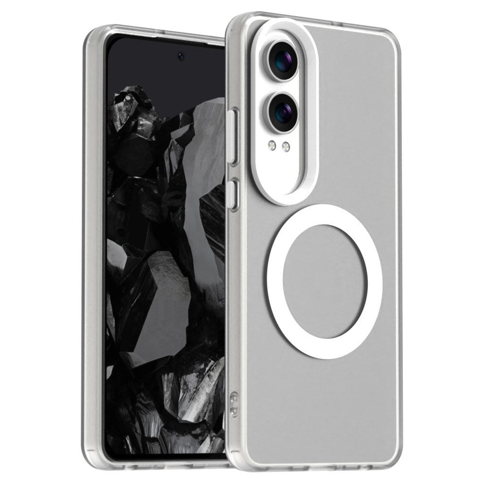 EIDERWOOD OnePlus Nord CE4 Lite (5G) Hybrid Plast Cover - MagSafe Kompatibel - Gennemsigtig / Hvid