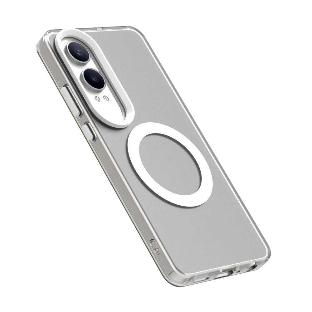 EIDERWOOD OnePlus Nord CE4 Lite (5G) Hybrid Plast Cover - MagSafe Kompatibel - Gennemsigtig / Hvid