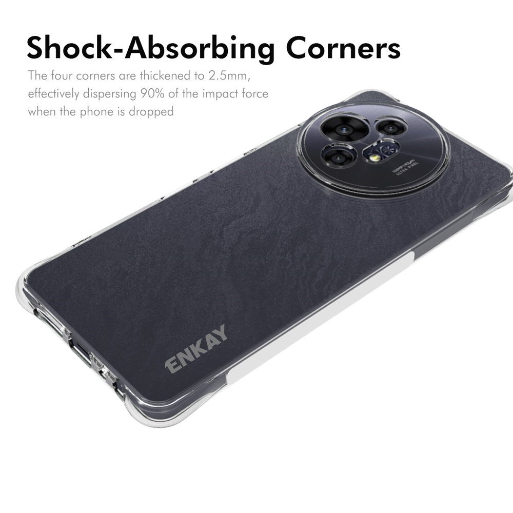 TCL 50 Pro Nxtpaper (5G) Enkay Anti-Slip Plastik Cover - Gennemsigtig