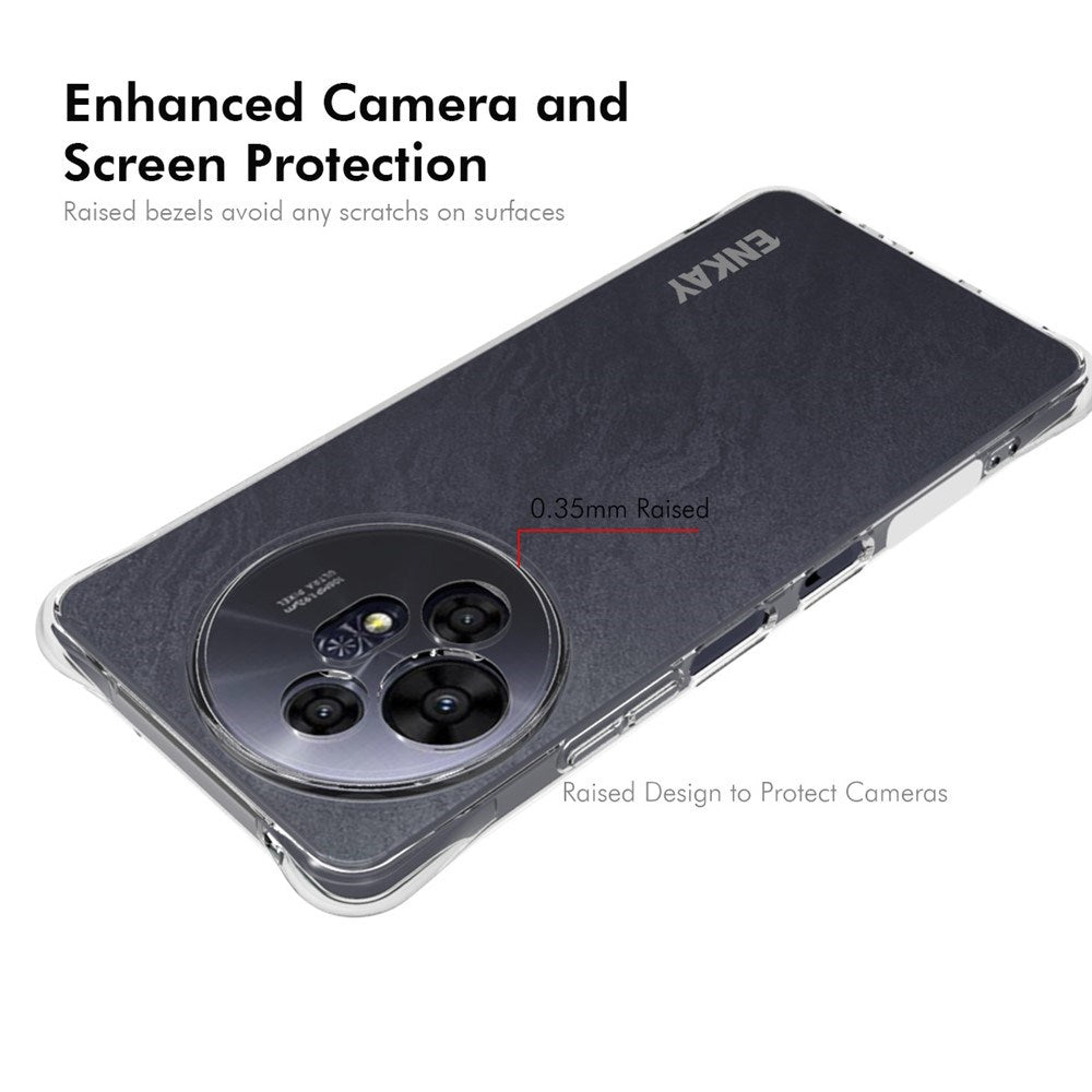 TCL 50 Pro Nxtpaper (5G) Enkay Anti-Slip Plastik Cover - Gennemsigtig