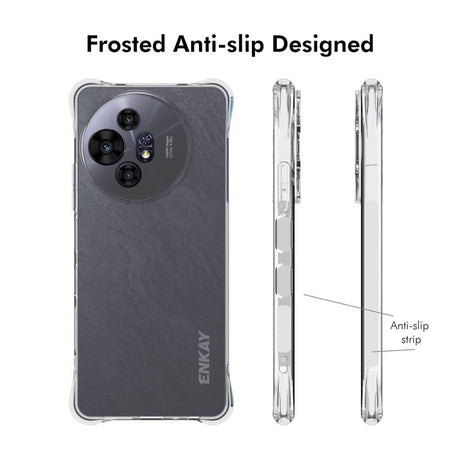 TCL 50 Pro Nxtpaper (5G) Enkay Anti-Slip Plastik Cover - Gennemsigtig