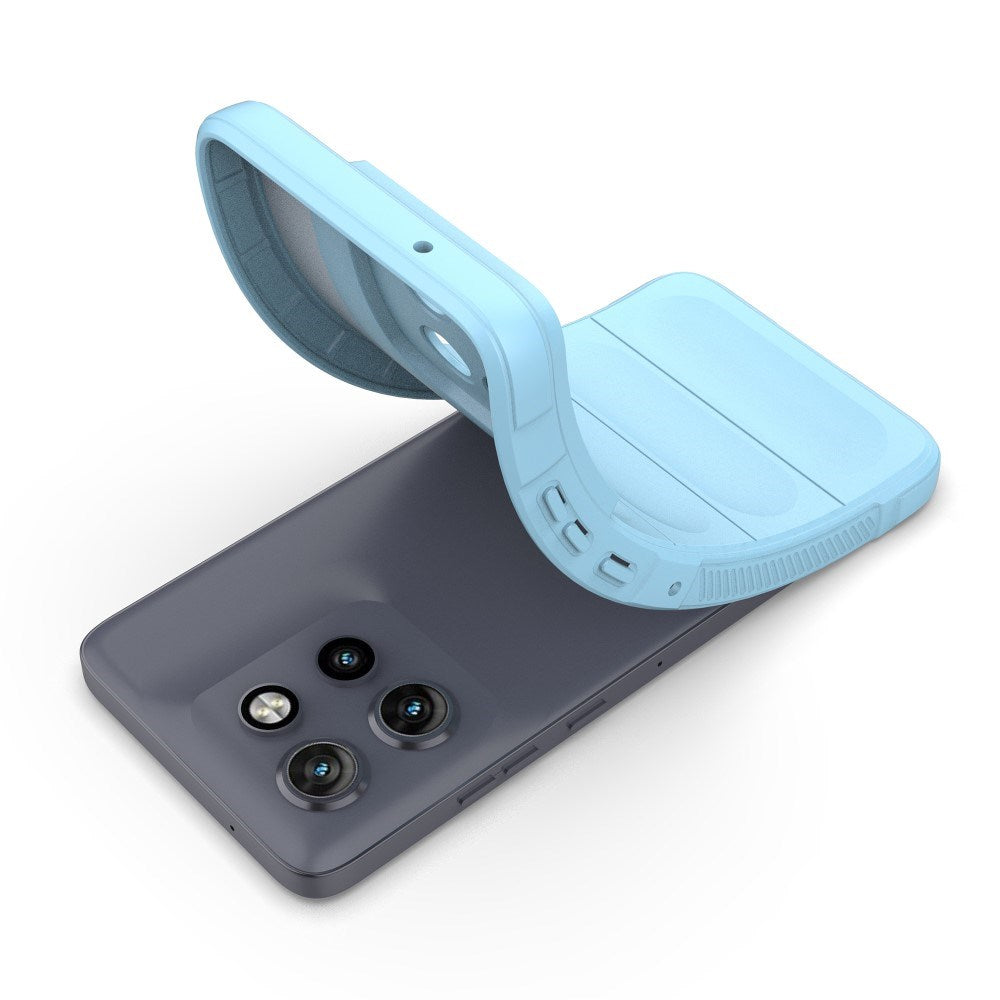 EIDERWOOD Motorola Edge 50 Neo / ThinkPhone 25 Fleksibelt Plastik Cover - Lyseblå