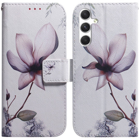 EIDERWOOD Samsung Galaxy S25 Kunstlæder Flip Cover m. Motiv - Blomst