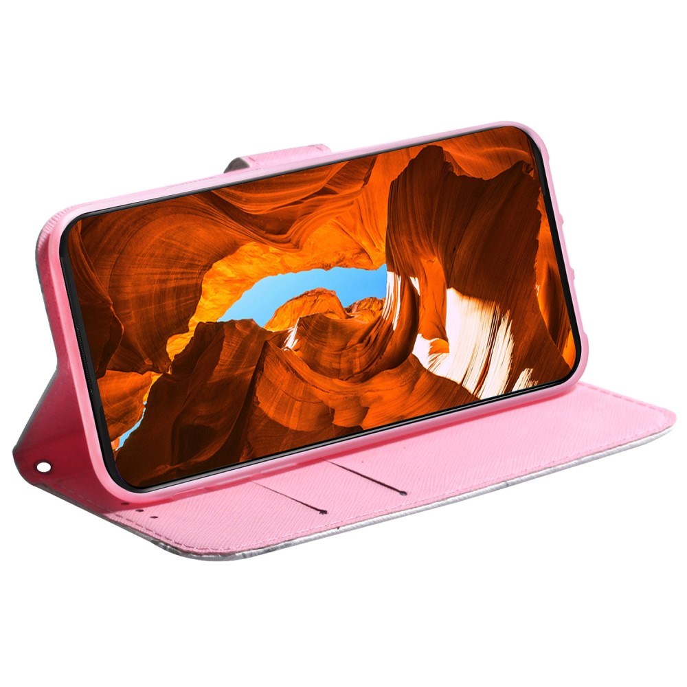 EIDERWOOD Samsung Galaxy S25 Kunstlæder Flip Cover m. Motiv - Blomst