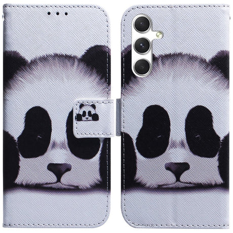 EIDERWOOD Samsung Galaxy S25 Kunstlæder Flip Cover m. Motiv - Panda