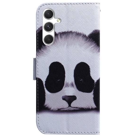 EIDERWOOD Samsung Galaxy S25 Kunstlæder Flip Cover m. Motiv - Panda