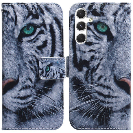 EIDERWOOD Samsung Galaxy S25 Kunstlæder Flip Cover m. Motiv - Tiger