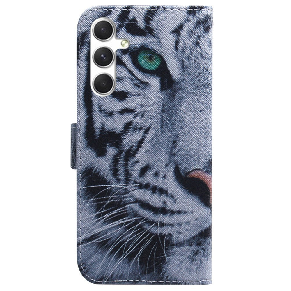 EIDERWOOD Samsung Galaxy S25 Kunstlæder Flip Cover m. Motiv - Tiger