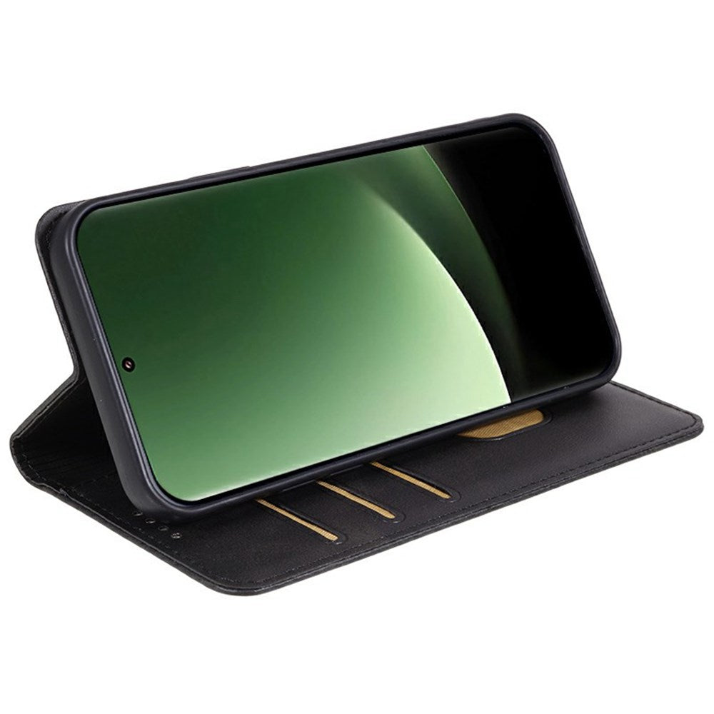 EIDERWOOD Xiaomi Redmi Note 14 Pro 5G Cover i kunstlæder m. Kortholder & Magnetisk Luk - Sort