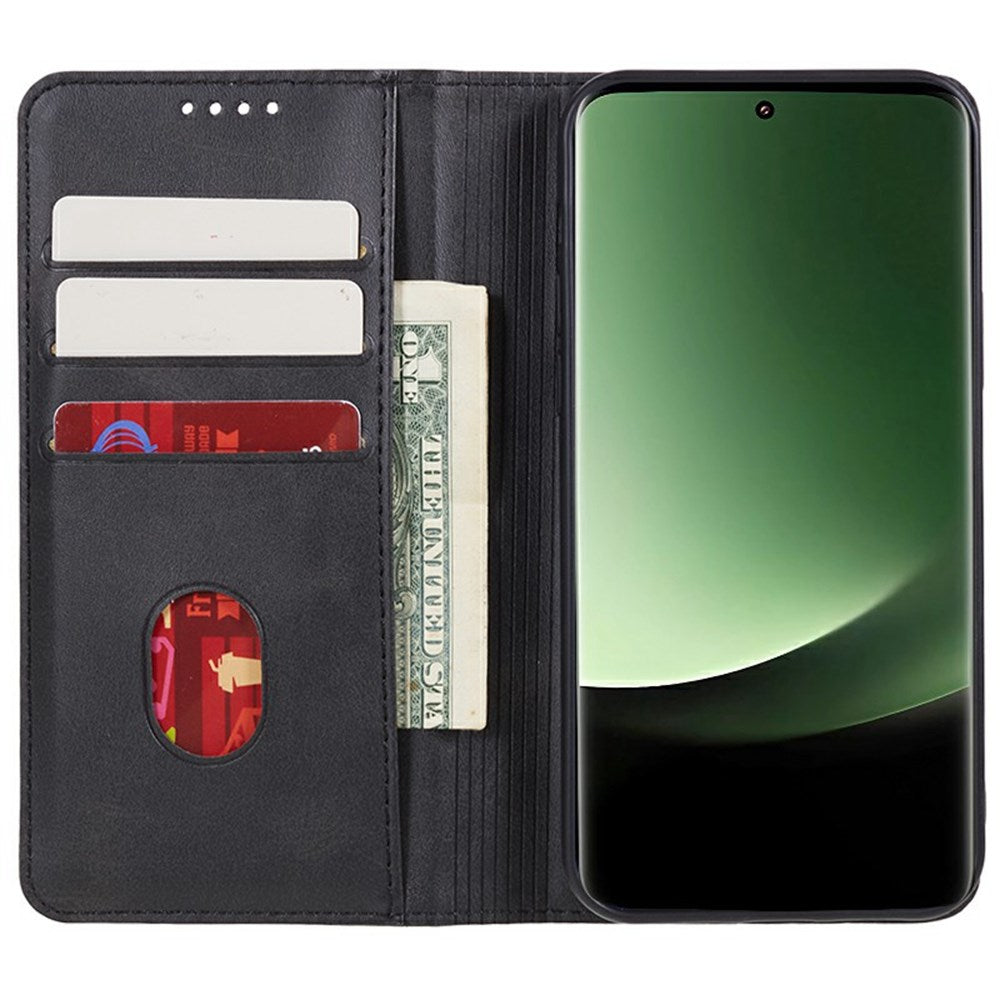 EIDERWOOD Xiaomi Redmi Note 14 Pro 5G Cover i kunstlæder m. Kortholder & Magnetisk Luk - Sort