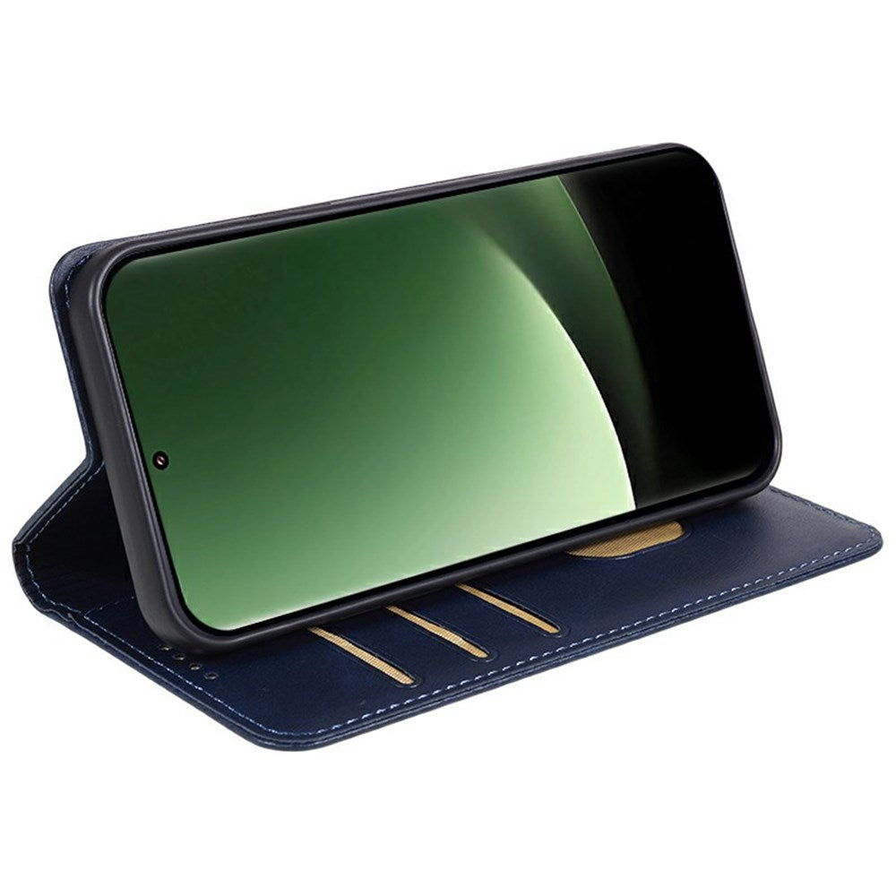 EIDERWOOD Xiaomi Redmi Note 14 Pro 5G Cover i kunstlæder m. Kortholder & Magnetisk Luk - Blå