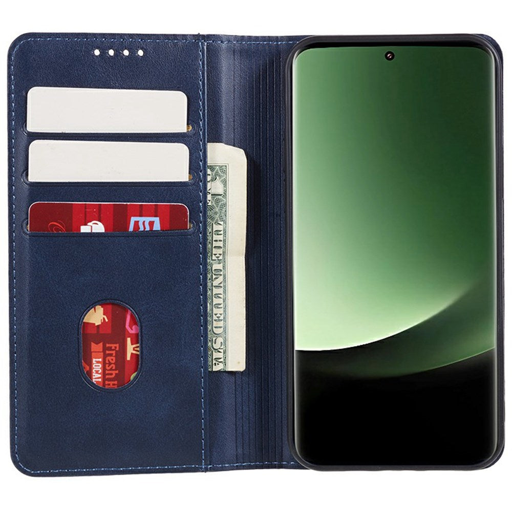 EIDERWOOD Xiaomi Redmi Note 14 Pro 5G Cover i kunstlæder m. Kortholder & Magnetisk Luk - Blå