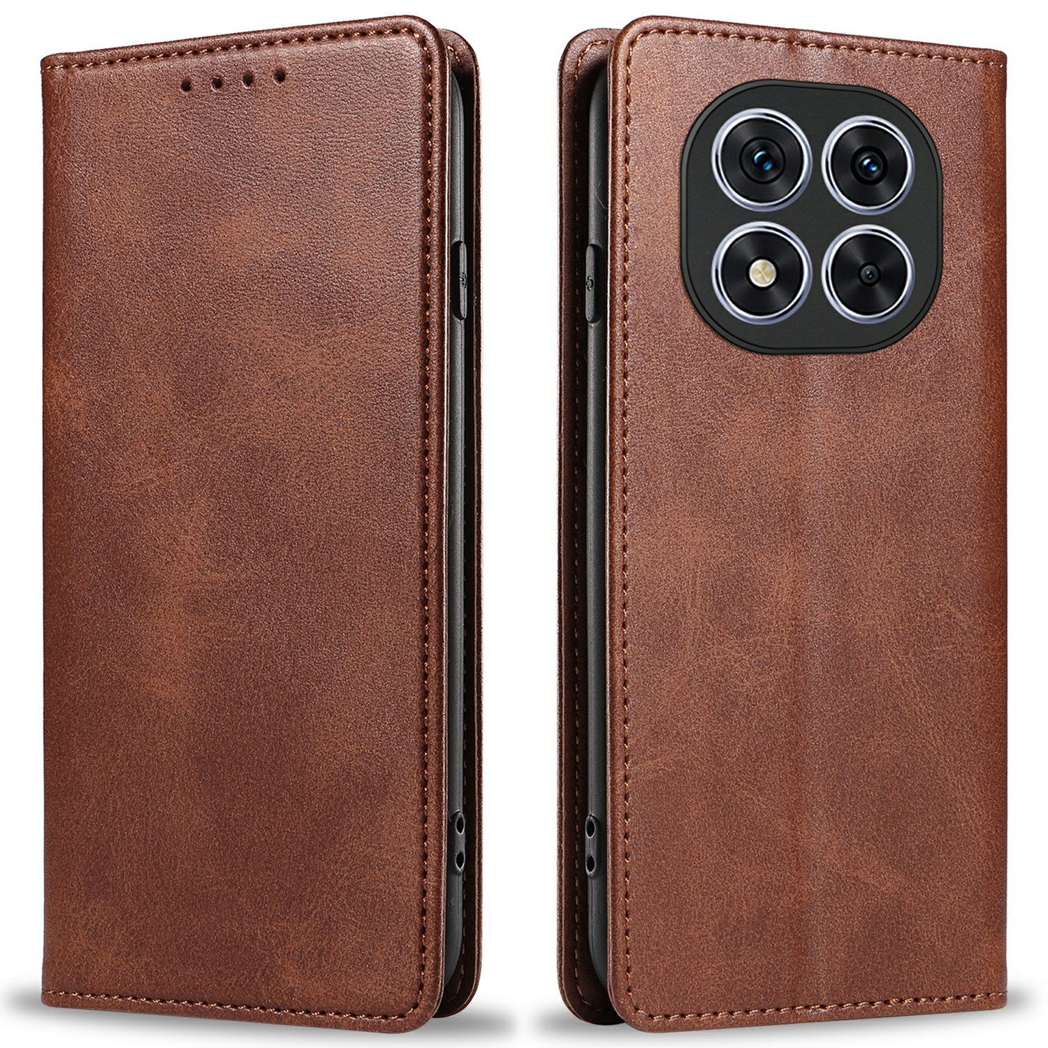 EIDERWOOD Xiaomi Redmi Note 14 Pro 5G Cover i kunstlæder m. Kortholder & Magnetisk Luk - Brun