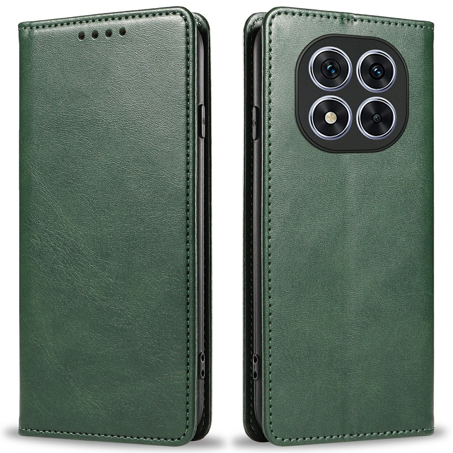 EIDERWOOD Xiaomi Redmi Note 14 Pro 5G Cover i kunstlæder m. Kortholder & Magnetisk Luk - Grøn