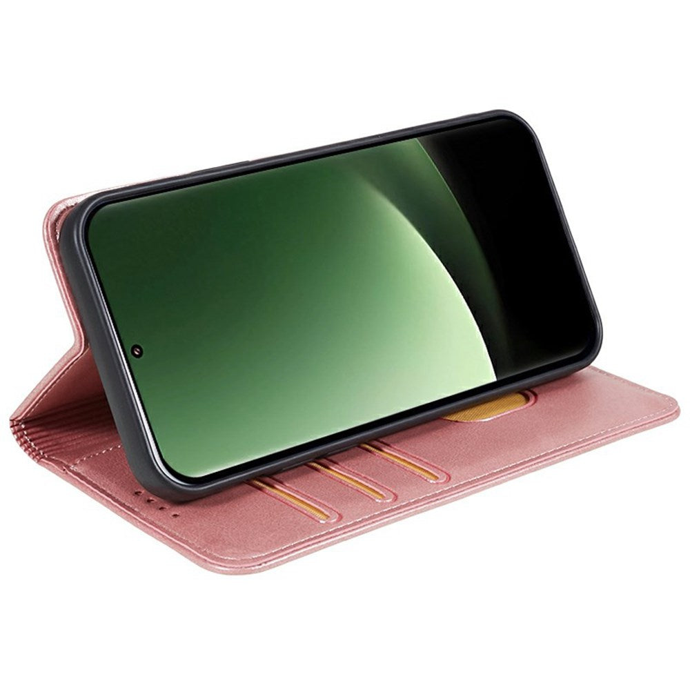 EIDERWOOD Xiaomi Redmi Note 14 Pro 5G Cover i kunstlæder m. Kortholder & Magnetisk Luk - Rose Gold