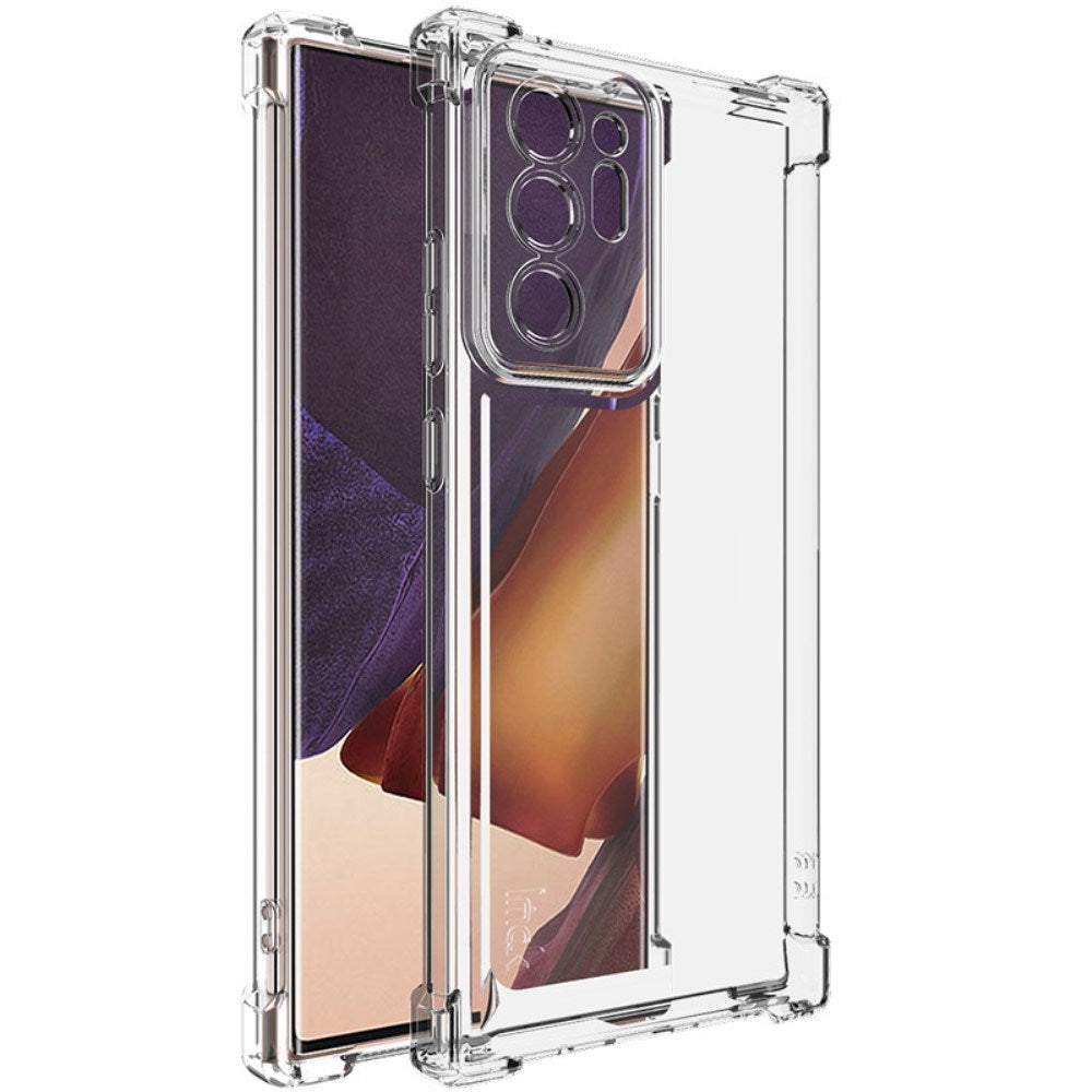 Samsung Galaxy Note 20 Ultra IMAK Fleksibel Plastik Cover m. Forstærkede Hjørner - Gennemsigtig