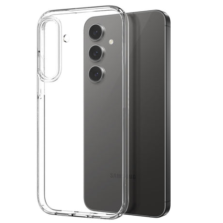 Samsung Galaxy S25 2-i-1 Fleksibelt Plast Cover og Hærdet Beskyttelsesglas - Gennemsigtig