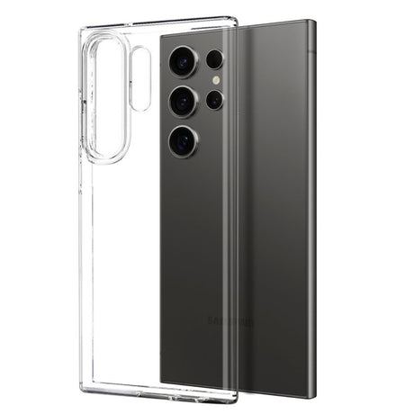 Samsung Galaxy S25 Ultra 2-i-1 Fleksibelt Plast Cover og Hærdet Beskyttelsesglas - Gennemsigtig