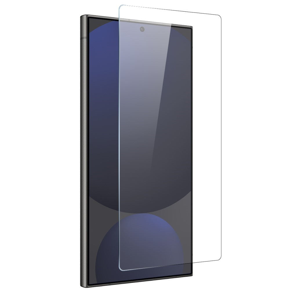 Samsung Galaxy S25 Ultra 2-i-1 Fleksibelt Plast Cover og Hærdet Beskyttelsesglas - Gennemsigtig