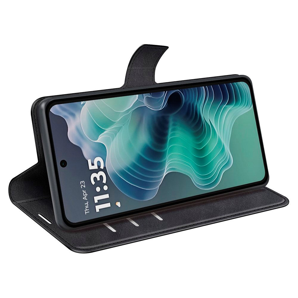 Motorola Moto G35 Flipcover i Kunstlæder - Sort