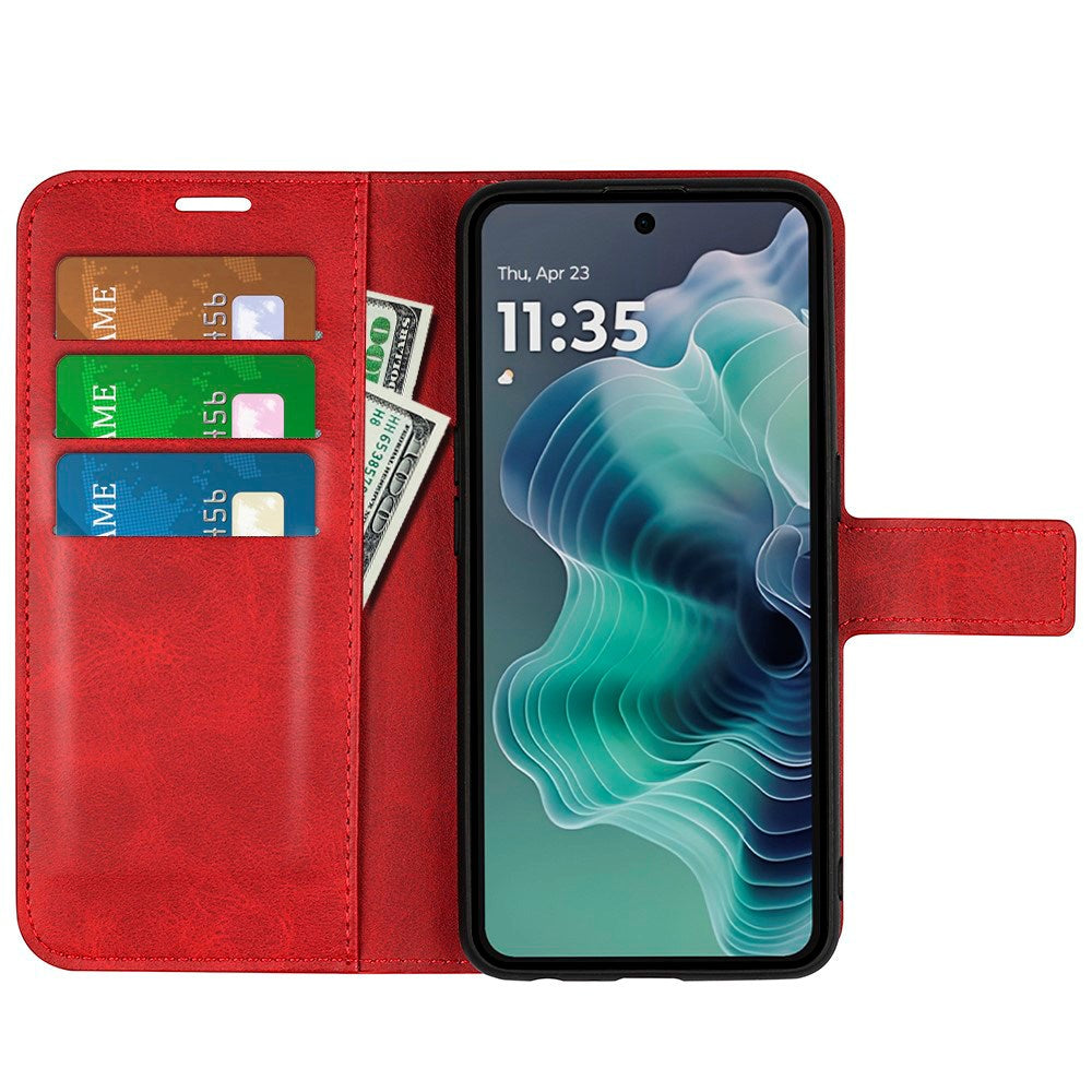 Motorola Moto G35 Flipcover i Kunstlæder - Rød