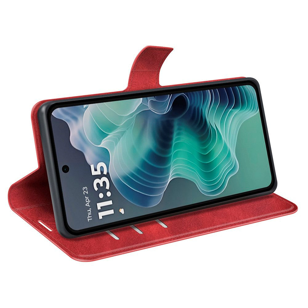 Motorola Moto G35 Flipcover i Kunstlæder - Rød