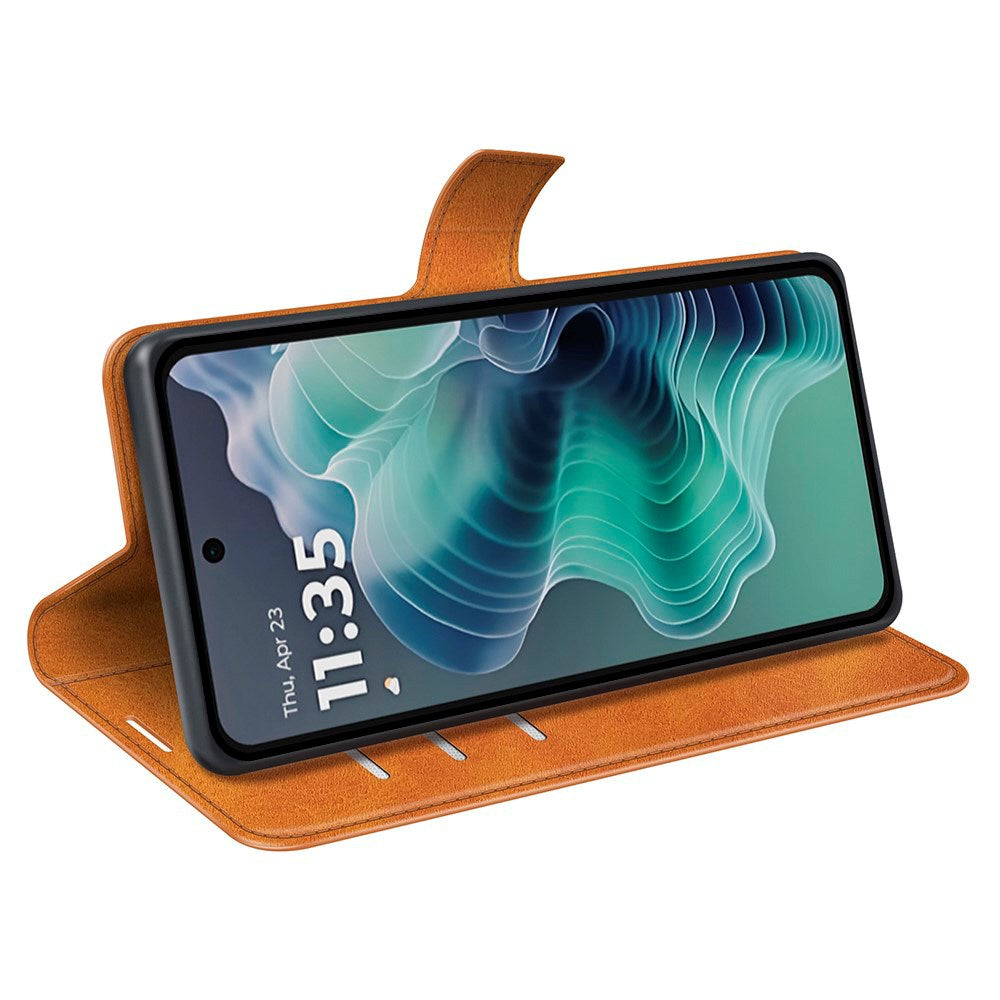 Motorola Moto G35 Flipcover i Kunstlæder - Orange