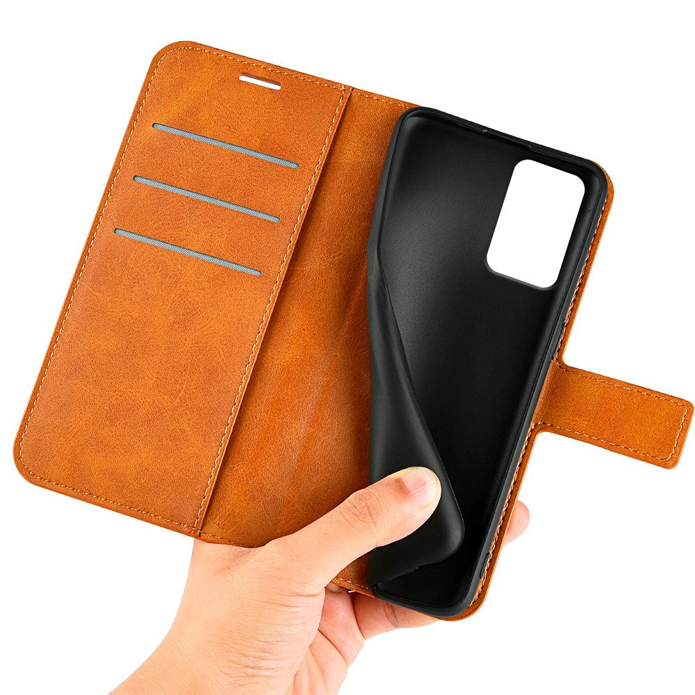 Motorola Moto G35 Flipcover i Kunstlæder - Orange