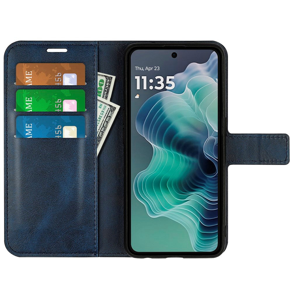 Motorola Moto G35 Flipcover i Kunstlæder - Blå