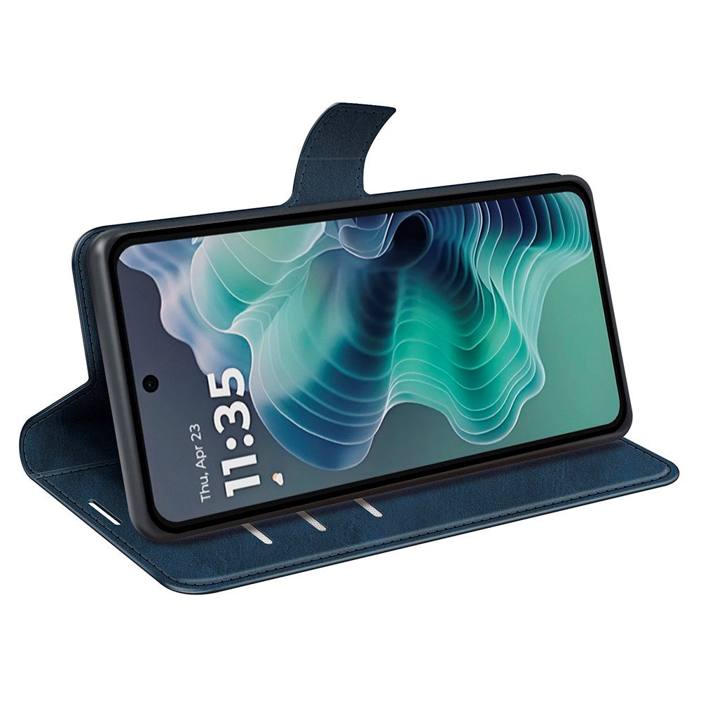 Motorola Moto G35 Flipcover i Kunstlæder - Blå