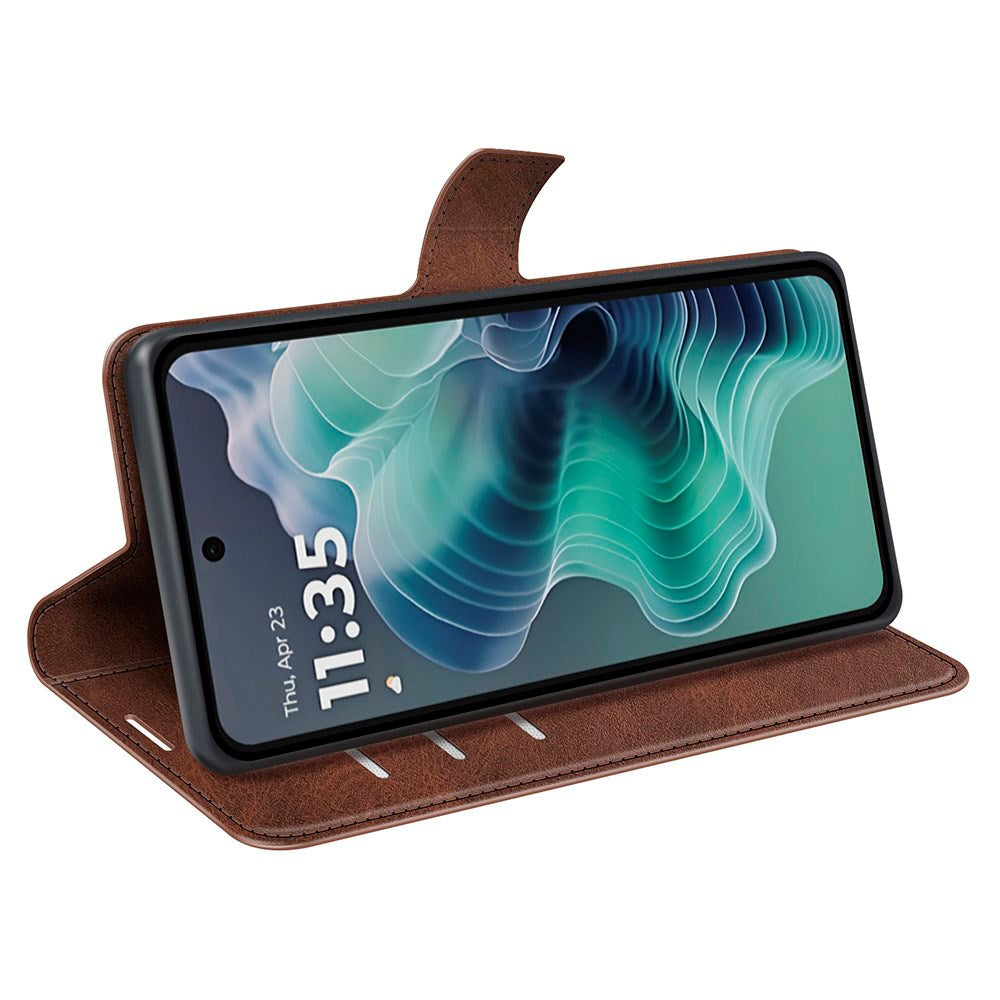Motorola Moto G35 Flipcover i Kunstlæder - Brun