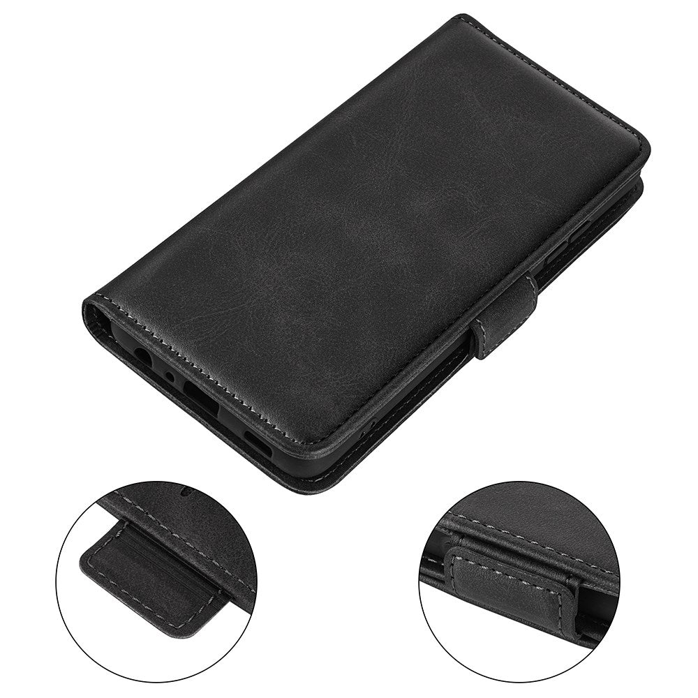 EIDERWOOD Motorola Moto G55 Wallet Flip Cover i læder m. Pung - Sort