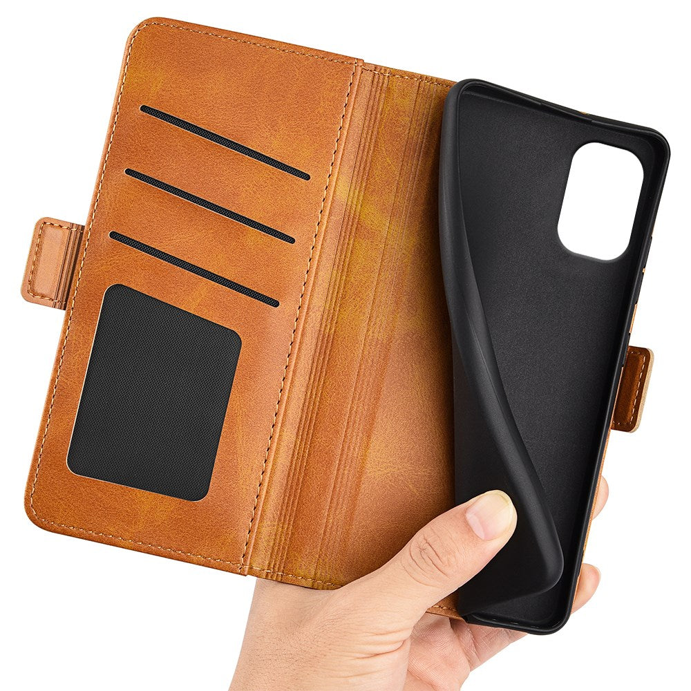 EIDERWOOD Motorola Moto G55 Wallet Flip Cover i læder m. Pung - Brun